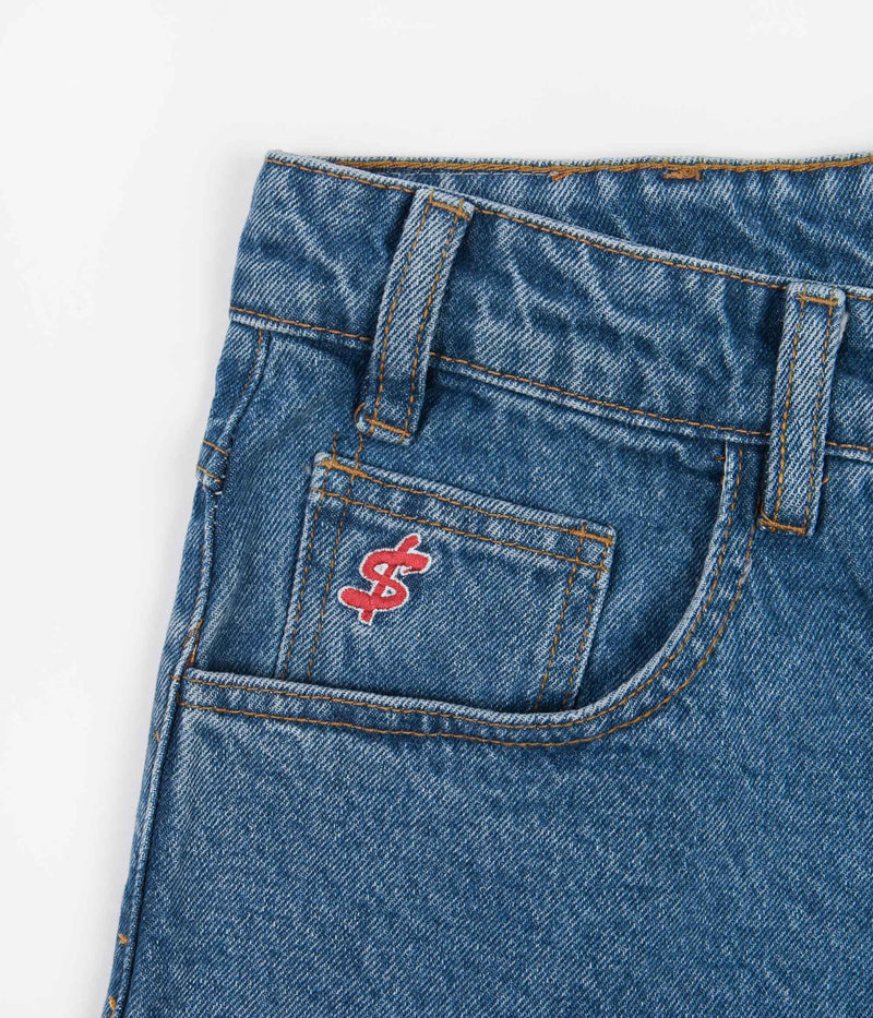 Cash Only Baggy Jeans in Washed Indigo