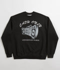 Cash Only Boombox Applique Crewneck Sweatshirt in Black