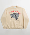 Cash Only Boombox Applique Crewneck Sweatshirt in Cream