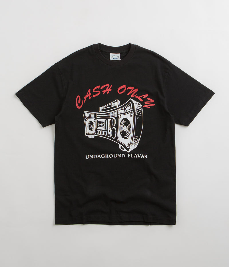 Cash Only Boombox T-Shirt in Black