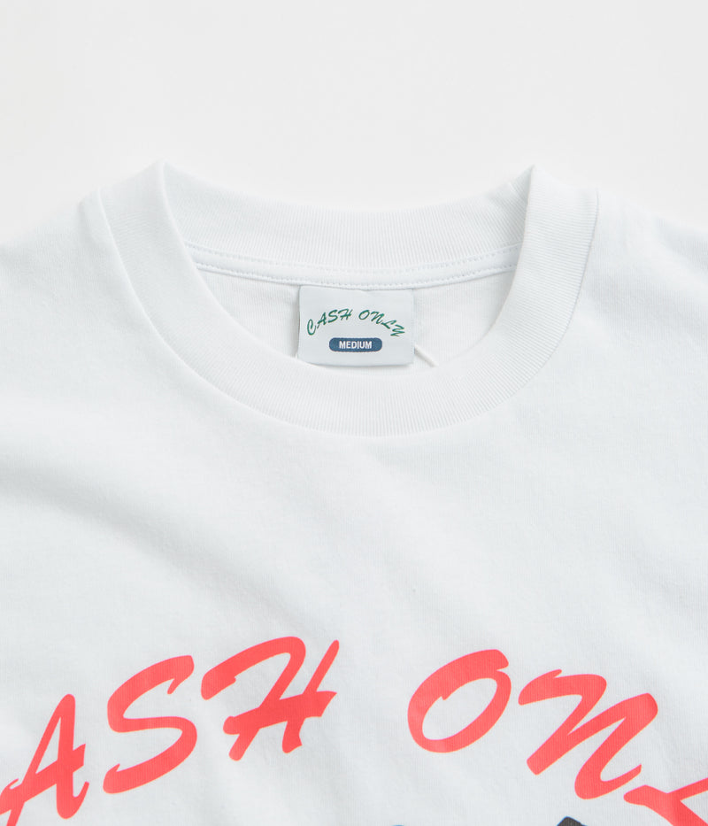 Cash Only Boombox T-Shirt in White