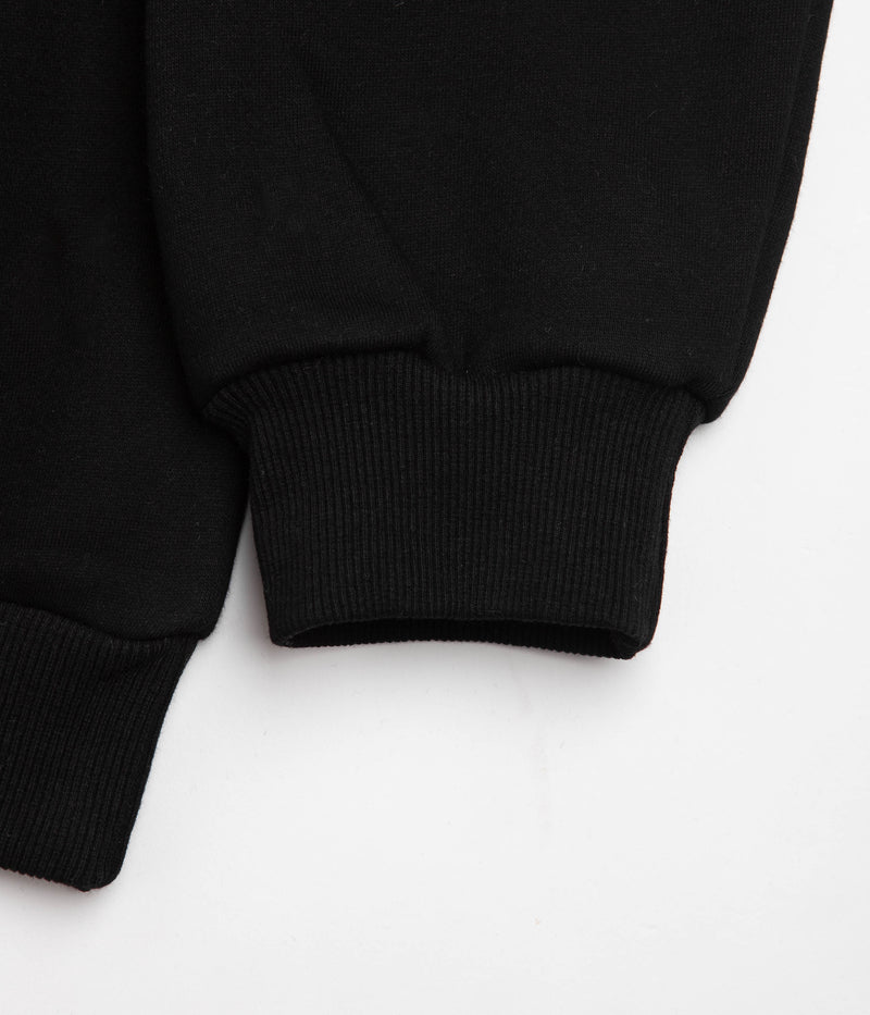 Cash Only Car Embroidered Crewneck Sweatshirt in Black