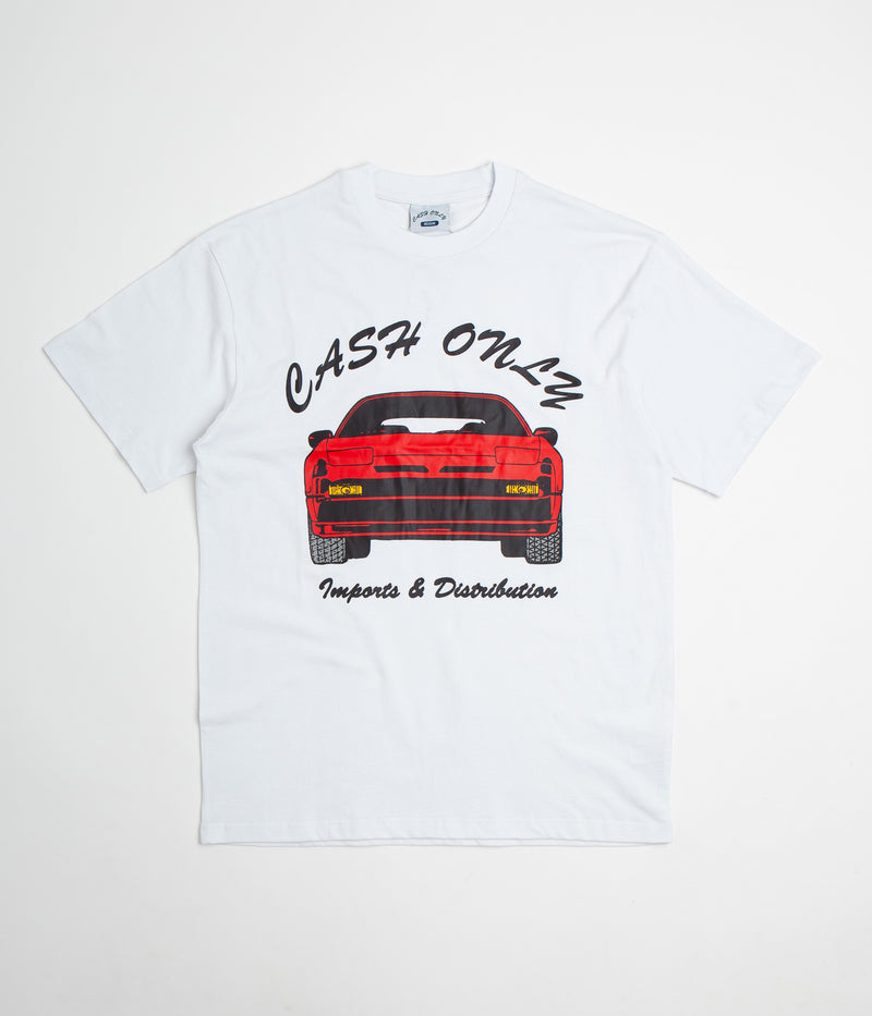Cash Only Car T-Shirt in White