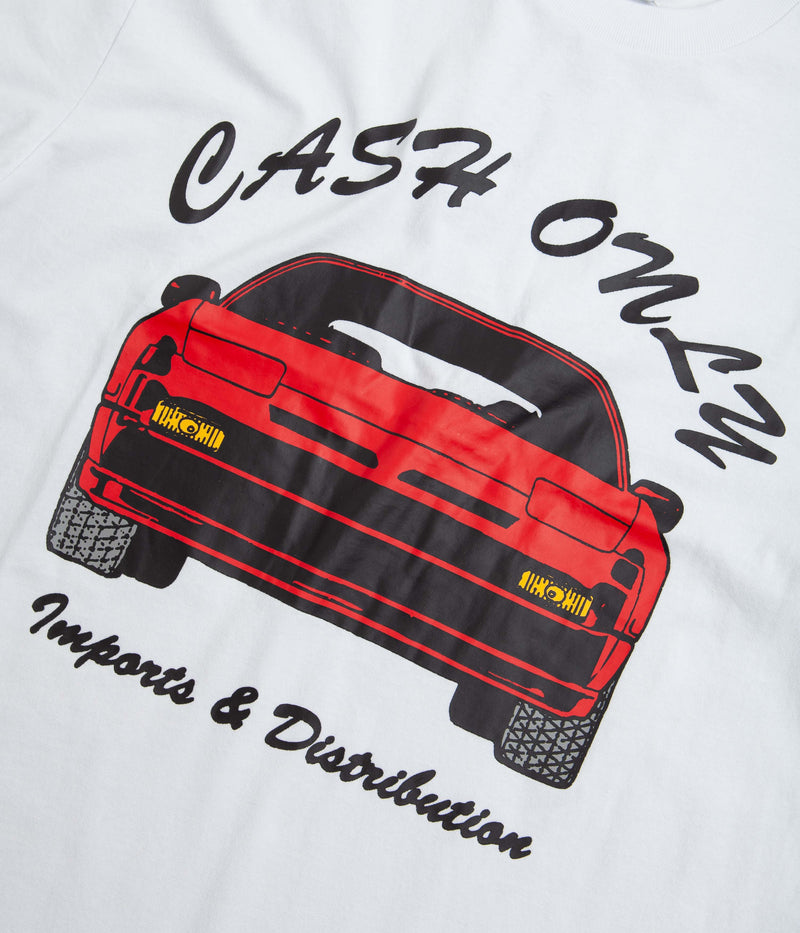 Cash Only Car T-Shirt in White
