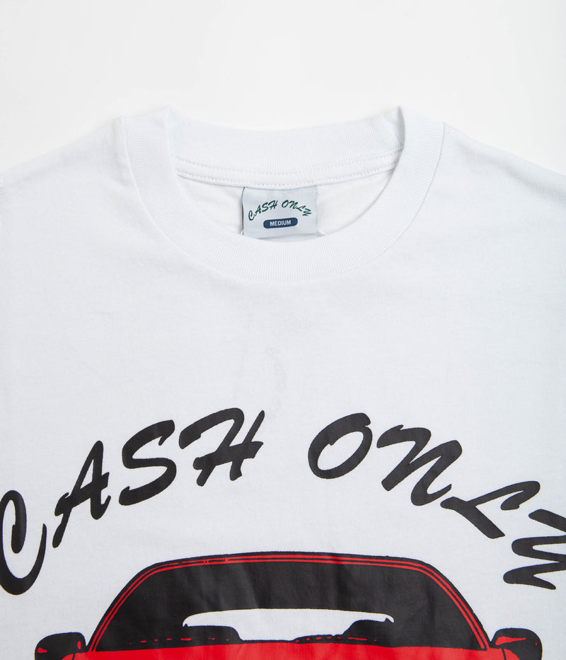 Cash Only Car T-Shirt in White