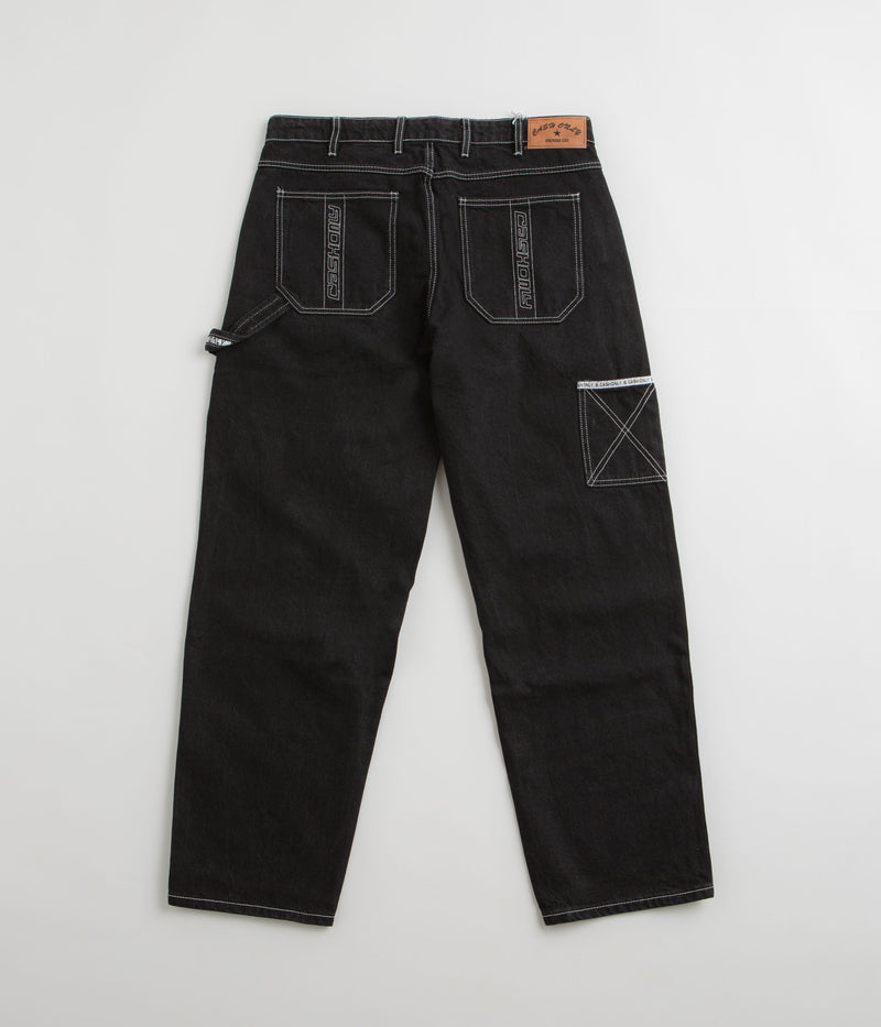 Cash Only Carpenter Baggy Jeans in Flat Black