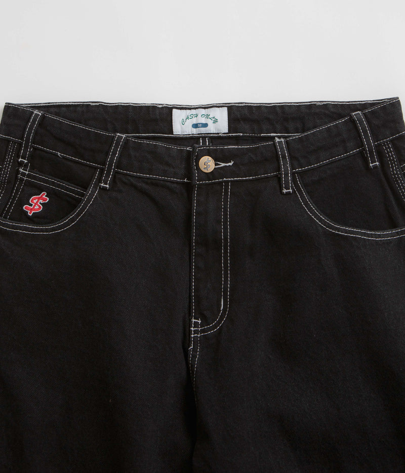 Cash Only Carpenter Baggy Jeans in Flat Black