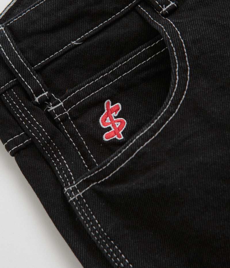 Cash Only Carpenter Baggy Jeans in Flat Black