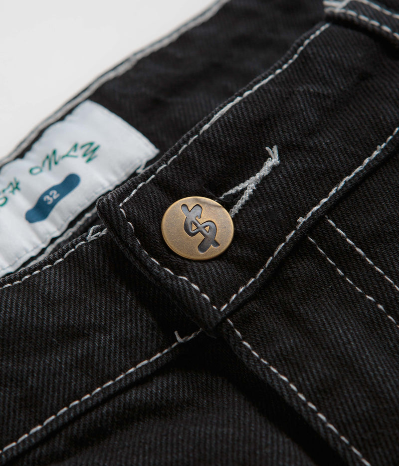 Cash Only Carpenter Baggy Jeans in Flat Black