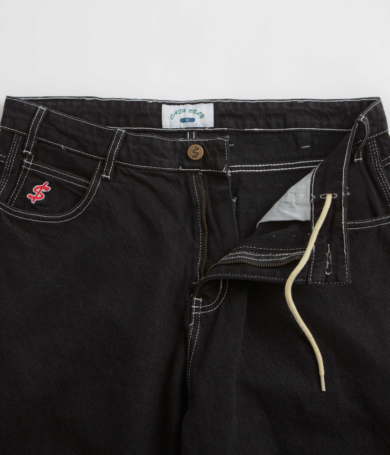 Cash Only Carpenter Baggy Jeans in Flat Black