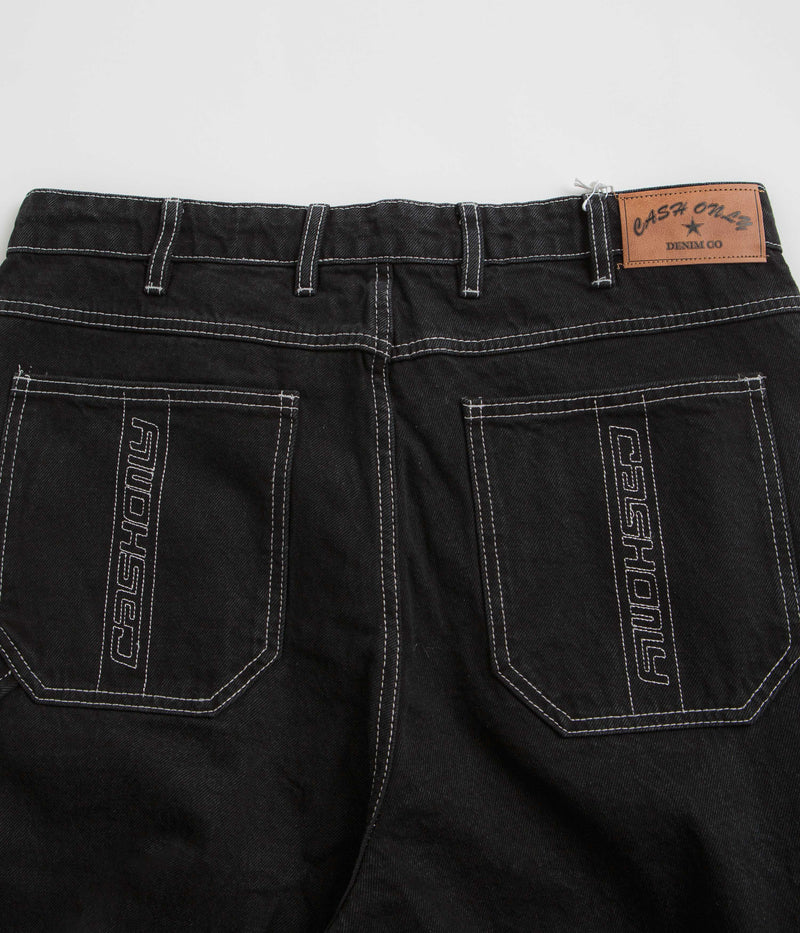 Cash Only Carpenter Baggy Jeans in Flat Black