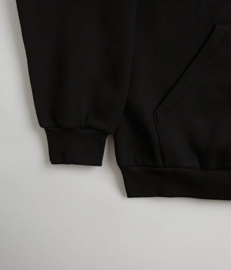 Cash Only Felt Applique Logo Hoodie in Black