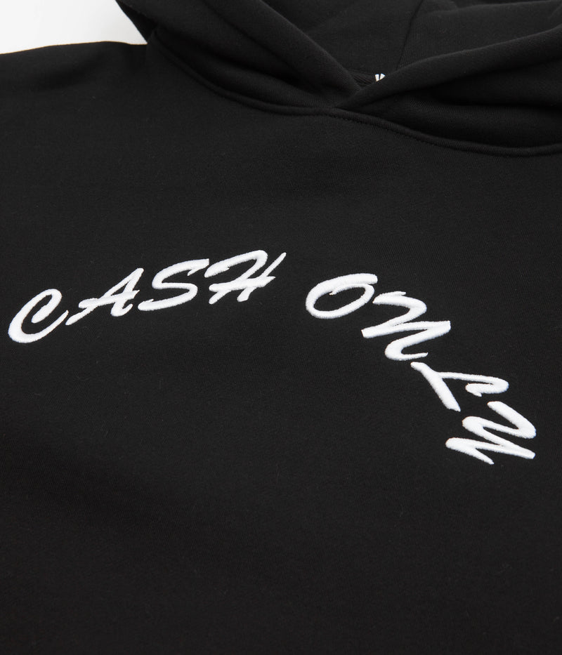 Cash Only Logo Hoodie in Black