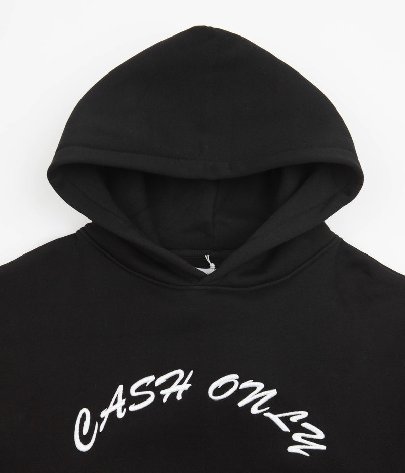 Cash Only Logo Hoodie in Black