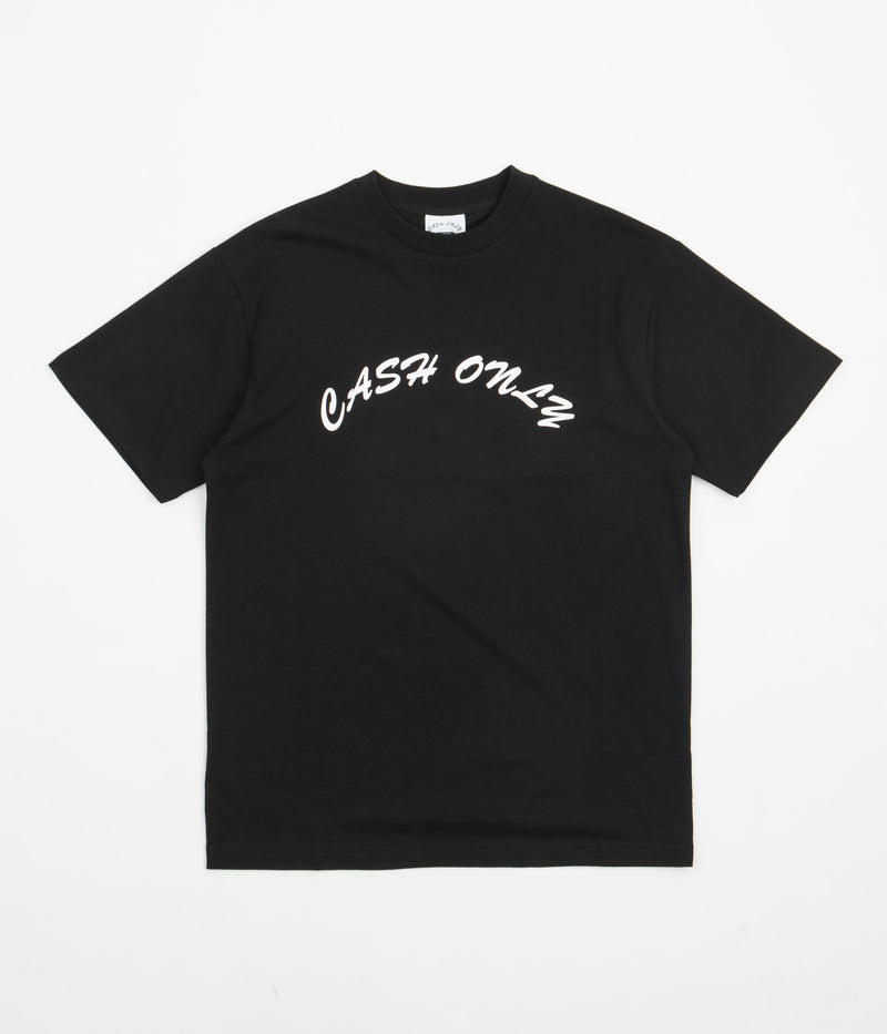 Cash Only Logo T-Shirt in Black and White