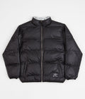 Cash Only Puffer Jacket in Black