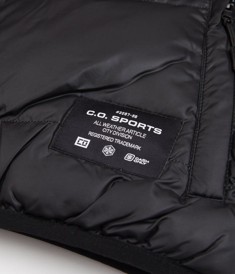 Cash Only Puffer Jacket in Black