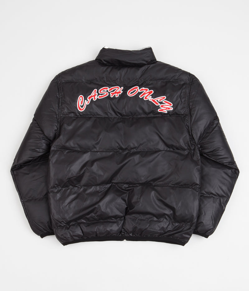 Cash Only Puffer Jacket in Black