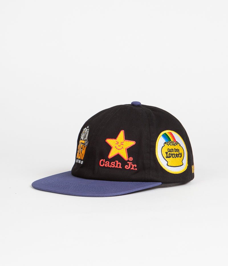 Cash Only Racing Cap in Black