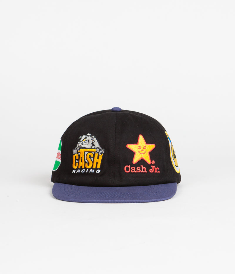 Cash Only Racing Cap in Black