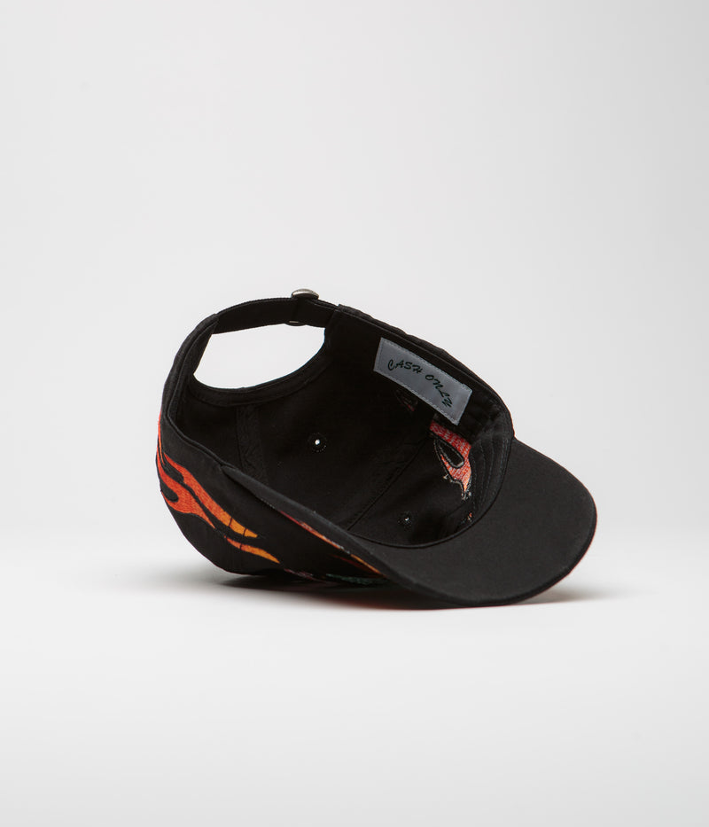 Cash Only Racing Flame Cap in Black