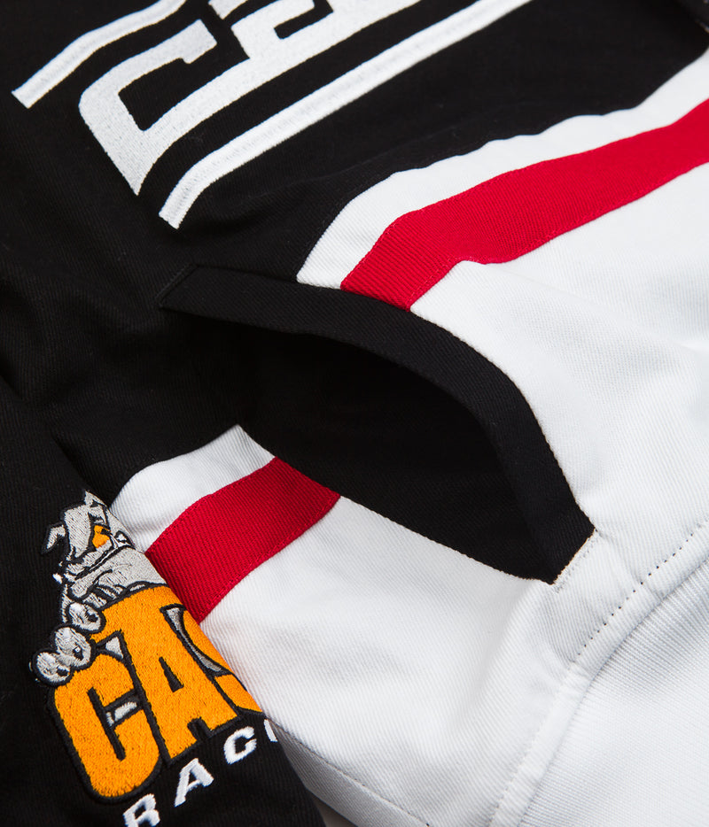 Cash Only Racing Jacket in White and Black