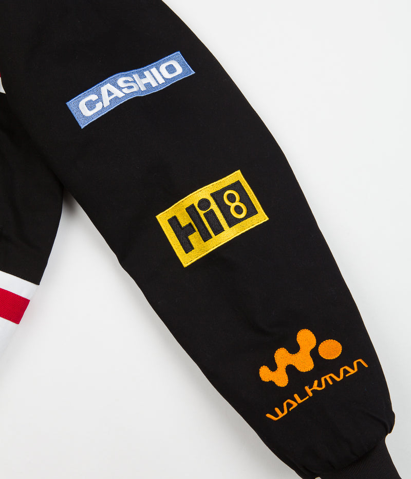 Cash Only Racing Jacket in White and Black