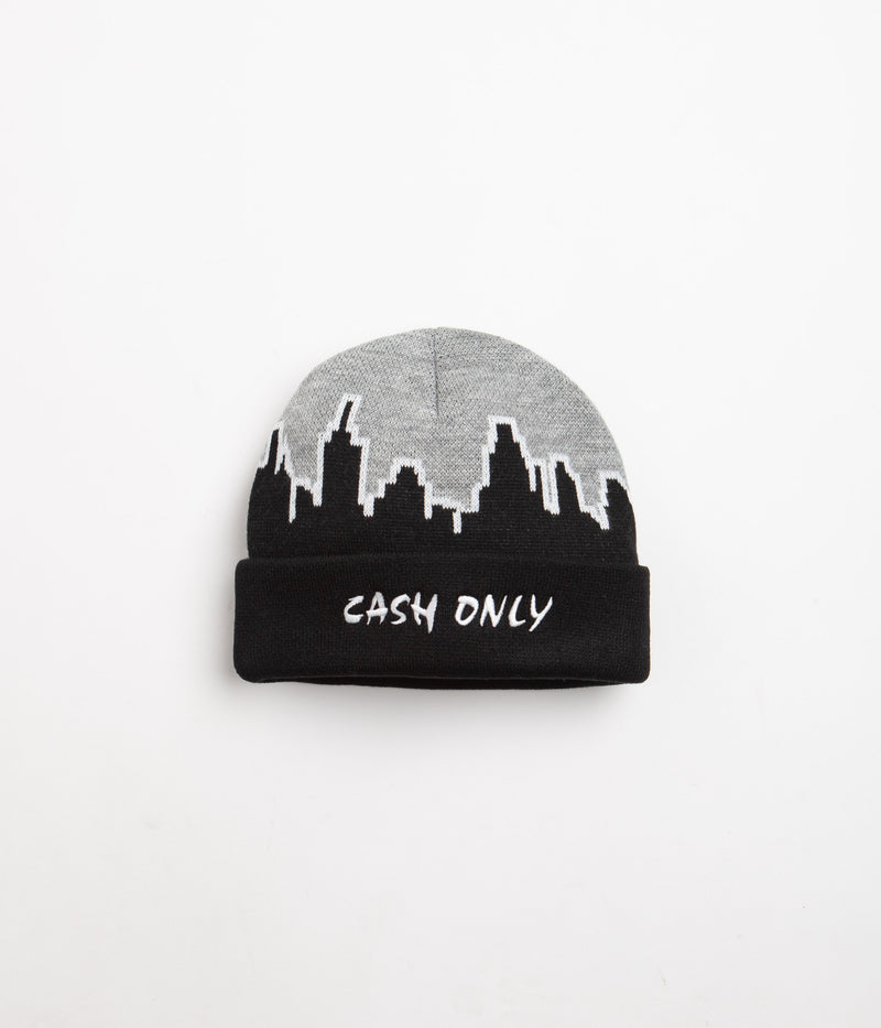 Cash Only Skyline Beanie in Black