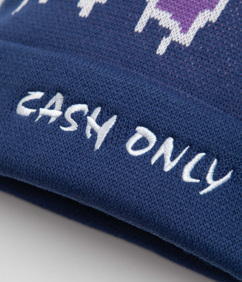 Cash Only Skyline Beanie in Navy