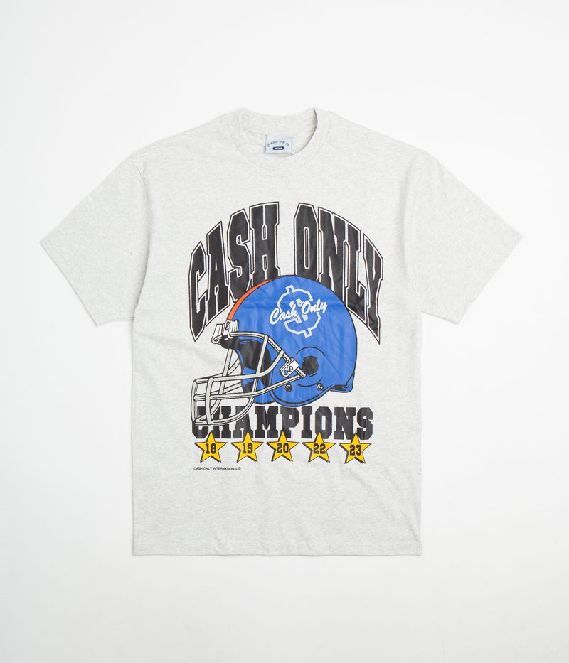 Cash Only Super Bowl T-Shirt in Ash Grey