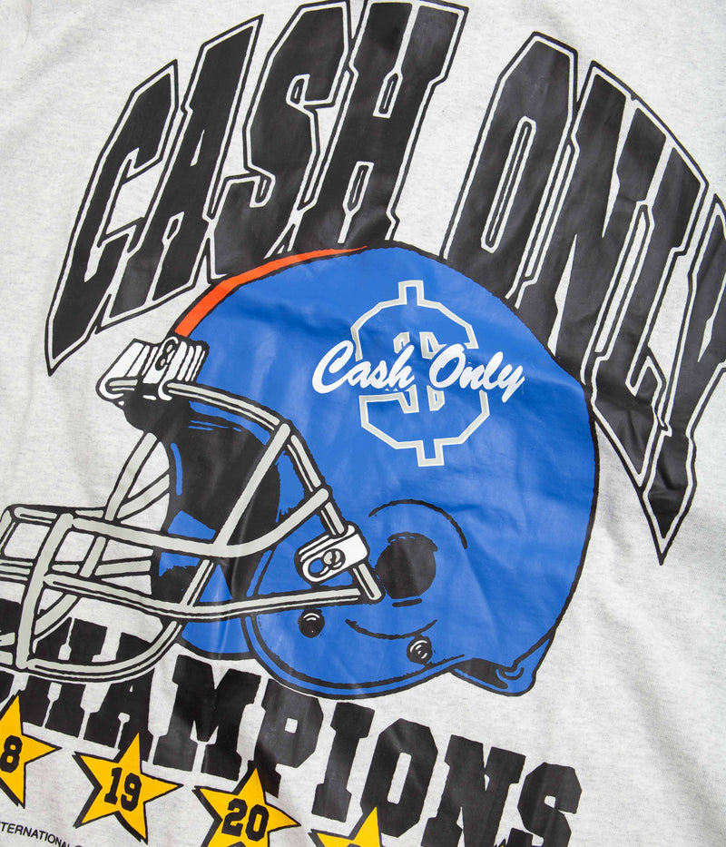 Cash Only Super Bowl T-Shirt in Ash Grey
