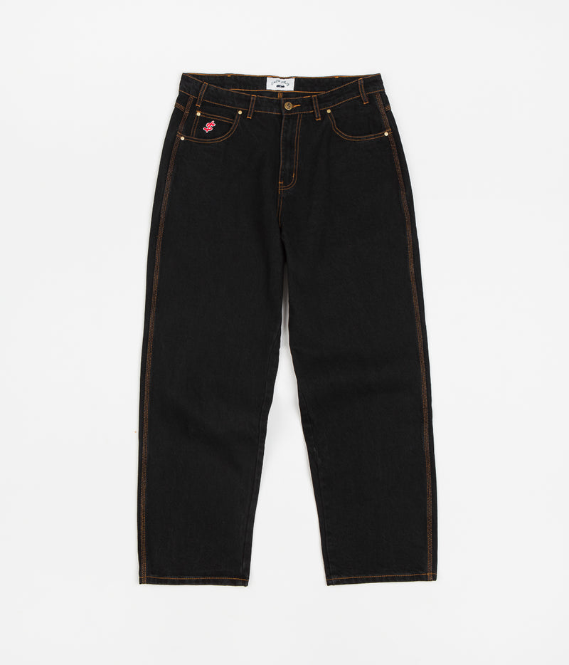 Cash Only Wrecking Baggy Jeans in Washed Black