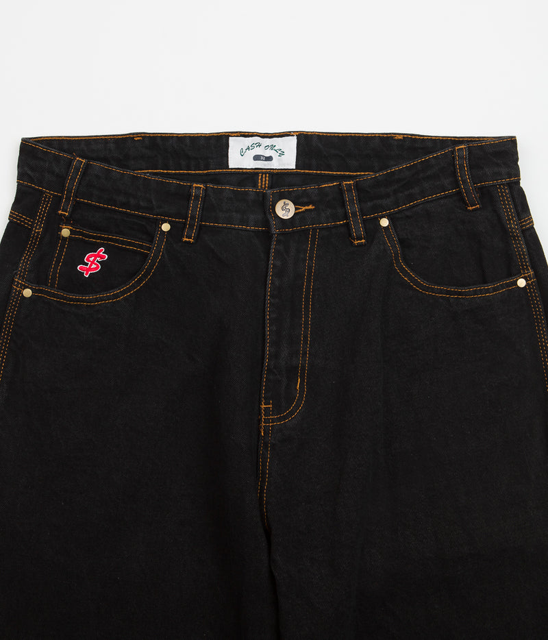 Cash Only Wrecking Baggy Jeans in Washed Black