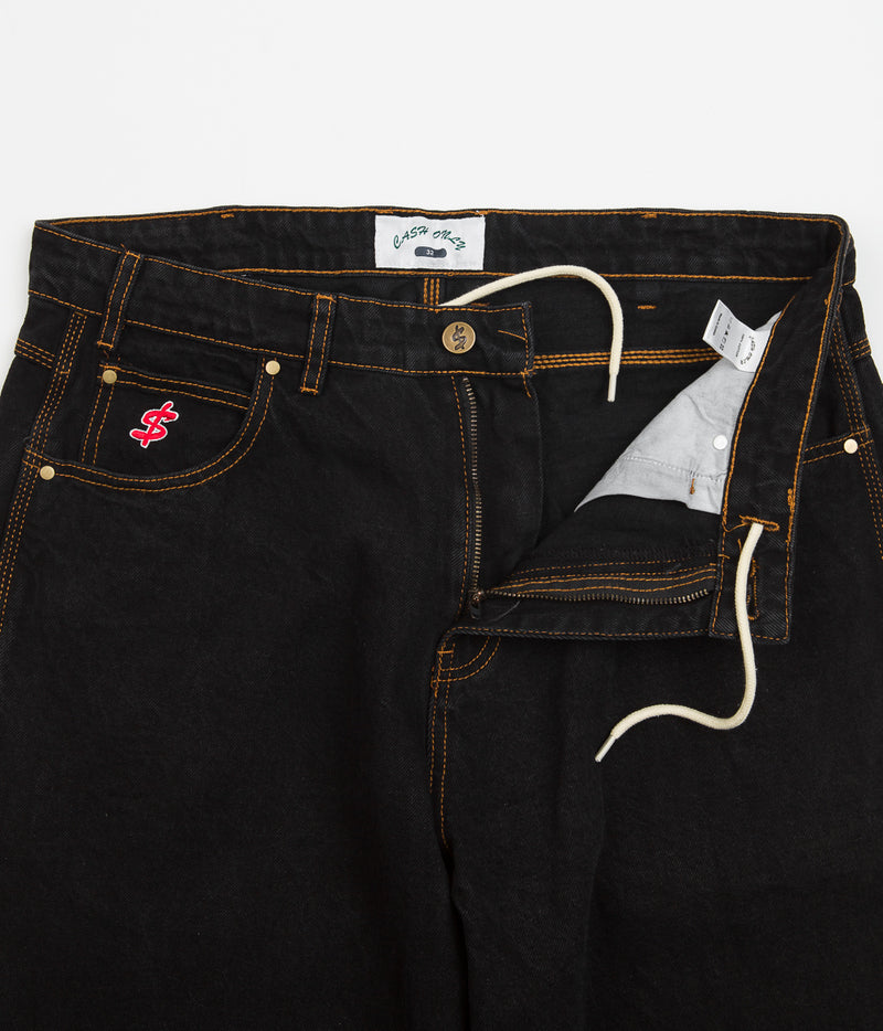 Cash Only Wrecking Baggy Jeans in Washed Black