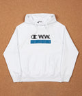 Champion x Wood Wood Judd Hoodie in Bright White