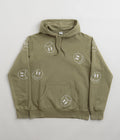 Civilist Allover Smiler Hoodie in Olive