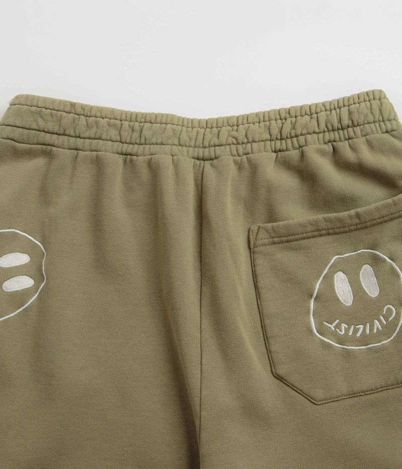 Civilist Allover Smiler Joggers in Olive