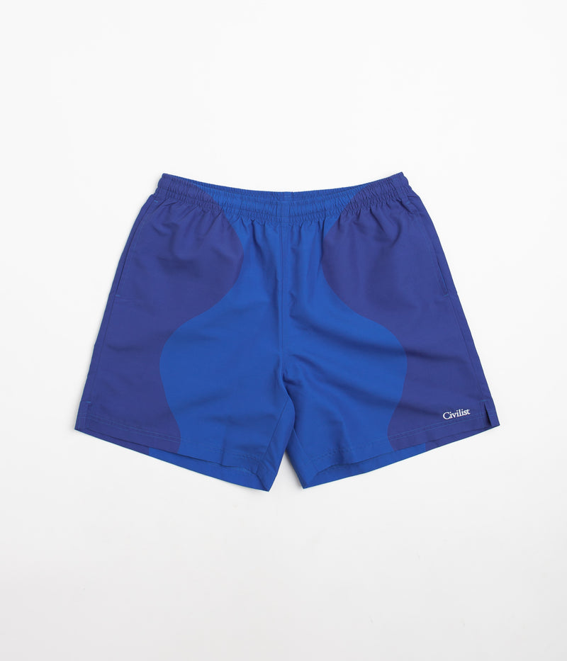 Civilist Butterfly Shorts in Navy and Royal