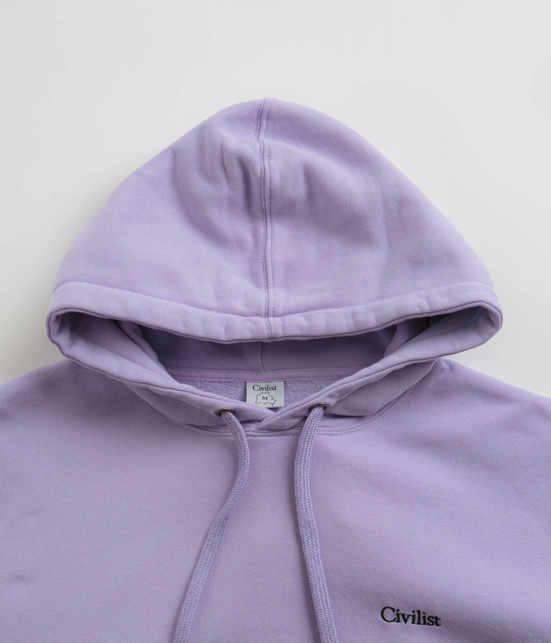 Civilist Mini Logo Hoodie in Lavender