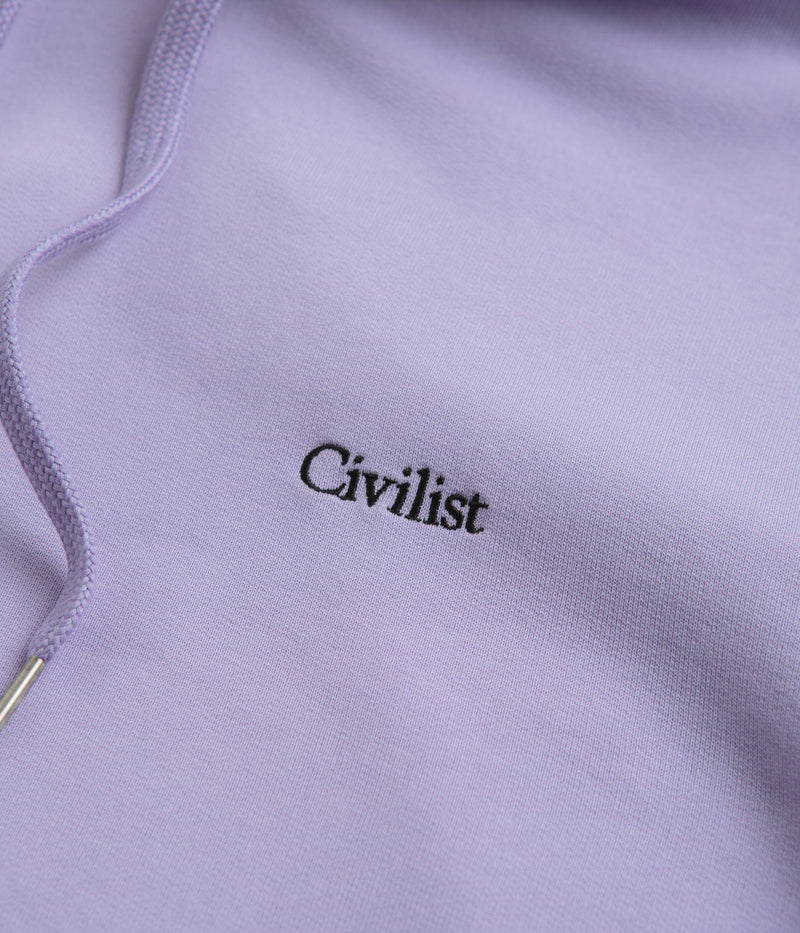 Civilist Mini Logo Hoodie in Lavender