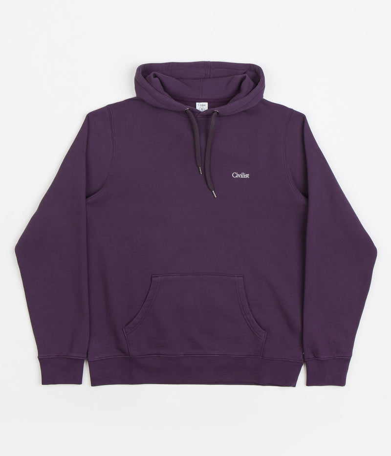 Civilist Mini Logo Hoodie in Nightshade