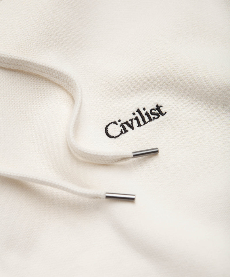 Civilist Mini Logo Hoodie in Pristine