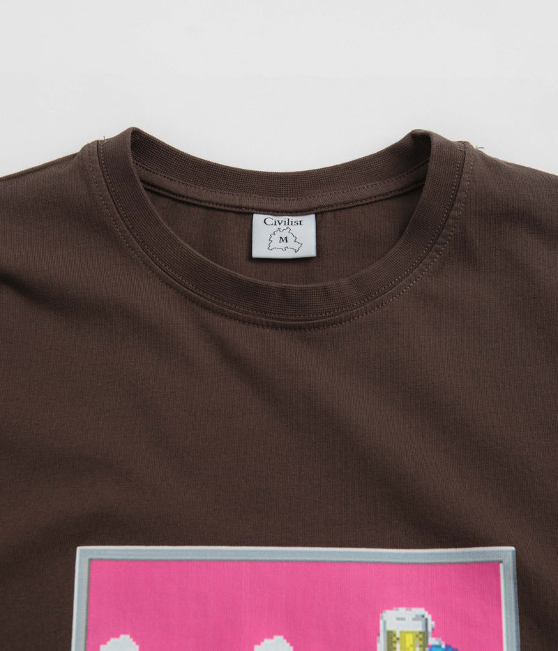 Civilist The End T-Shirt in Brown