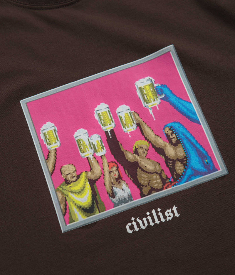 Civilist The End T-Shirt in Brown