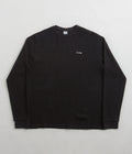 Civilist Thermal Waffle Long Sleeve T-Shirt in Black