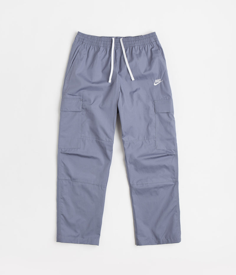 Nike Club Cargo Pants in Ashen Slate and White