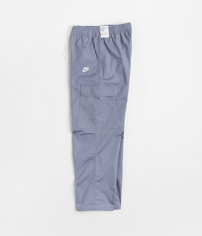 Nike Club Cargo Pants in Ashen Slate and White