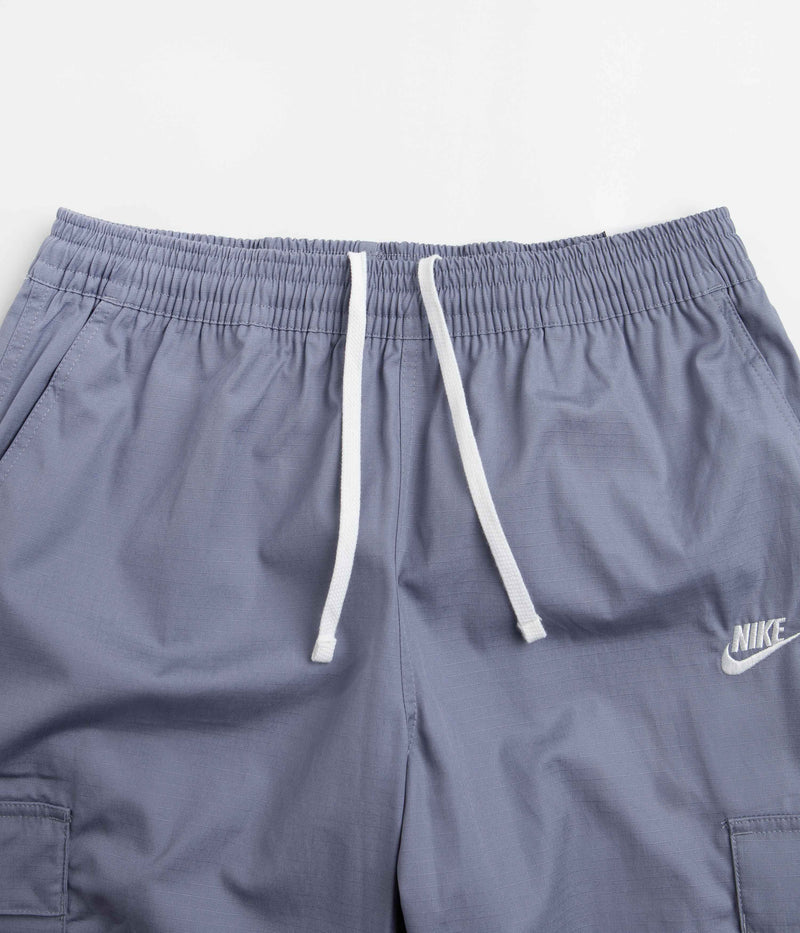 Nike Club Cargo Pants in Ashen Slate and White