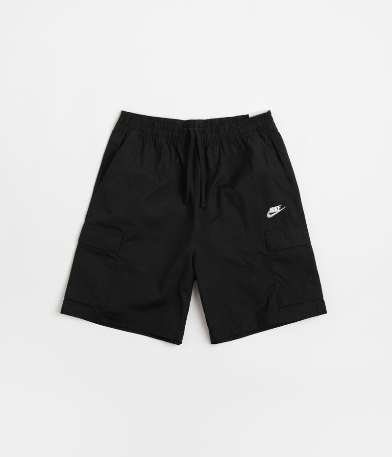 Nike Club Cargo Shorts in Black and White