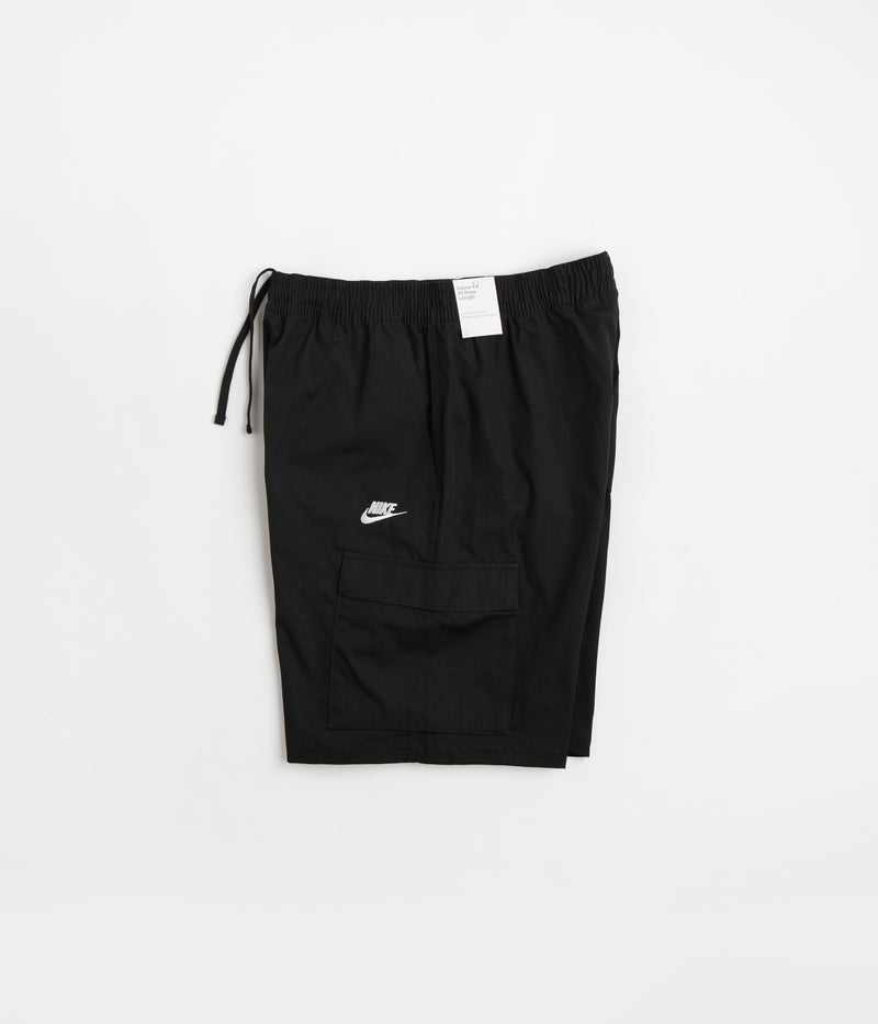 Nike Club Cargo Shorts in Black and White